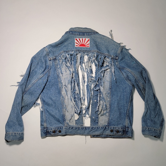 Re-worked Levis jeans jacket - Picture 2 of 8